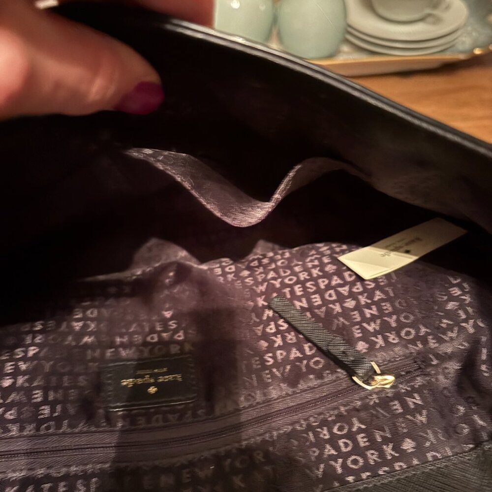 NWOT Kate Spade Black Lilah Laurel Way Crossbody/Satchel - Picture 8 of 8